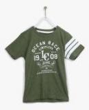 Lee Cooper Olive T Shirt Boys