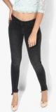 Lee Dark Grey Washed Mid Rise Skinny Fit Jeans women