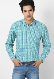 Lee Green Casual Shirt Men