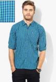 Lee Green Checks Slim Fit Casual Shirt men