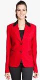 Lee Marc Red Solid Summer Jacket Women