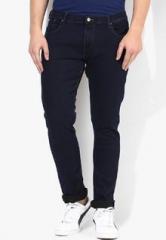 Lee Navy Blue Mid Rise Skinny Fit Jeans men