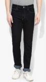 Lee Navy Blue Solid Regular Fit Jeans Men