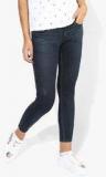 Lee Navy Blue Washed Low Rise Super Skinny Fit Jeans women