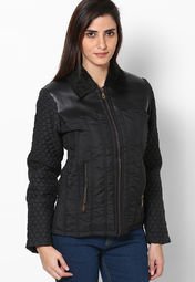 Lelegantae Black Solid Jacket & Blazer women