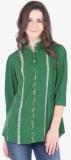 Lelegantae Green Printed Tunic women