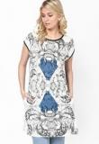 Lelegantae White Printed Tunic Women