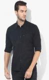 Levis Black Solid Slim Fit Casual Shirt Men