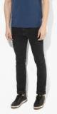 Levis Black Washed Low Rise Skinny Fit Jeans Men