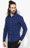 Levis Blue Checked Regular Fit Casual Shirt Men