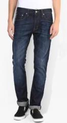 Levis Blue Mid Rise Skinny Fit Jeans men