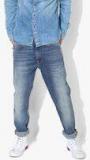 Levis Blue Tapered Fit Mid Rise Clean Look Stretchable Jeans Men