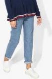 Levis Blue Washed High Rise Tapered Fit Jeans Women