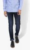 Levis Blue Washed Low Rise Skinny Fit Jeans Men