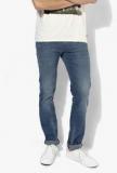 Levis Blue Washed Low Rise Slim Fit Jeans Men