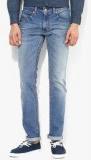 Levis Blue Washed Skinny Fit Jeans Men