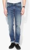 Levis Blue Washed Slim Fit Jeans Men