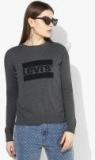 Levis Charcoal Printed Pullover Women