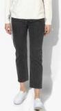 Levis Grey Original Straight Fit High Rise Clean Look Jeans Women