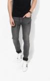 Levis Grey Washed Low Rise Skinny Fit Jeans Men