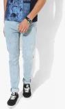 Levis Light Blue Washed Low Rise Skinny Fit Jeans Men