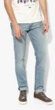 Levis Light Blue Washed Low Rise Slim Fit Jeans men