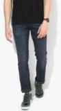 Levis Navy Blue Skinny Fit Mid Rise Clean Look Jeans Men