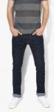 Levis Navy Blue Solid Low Rise Skinny Fit Jeans Men