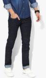 Levis Navy Blue Solid Skinny Fit Jeans Men