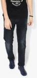 Levis Navy Blue Washed Low Rise Slim Fit Jeans Men