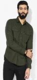 Levis Olive Solid Regular Fit Casual Shirt Men