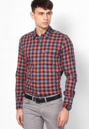 Levis Orange Casual Shirt Men