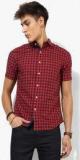 Levis Red Checked Regular Fit Casual Shirt Men