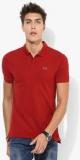 Levis Red Solid Regular Fit Polo T Shirt men