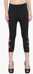 Lgc Black Embellished Capri Women