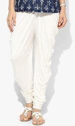 Libaas Off White Solid Salwar women