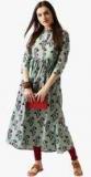 Libas Aqua Blue Printed Kurta women