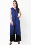 Libas Blue Solid Palazzo Suit women