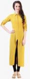 Libas Yellow Solid Tunic women