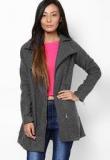 Liebemode Grey Solid Winter Jacket Women