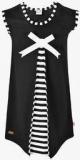 Lil Orchids Black Casual Dress Girls