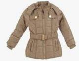 Lilliput Brown Winter Jacket Girls