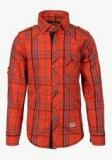 Lilliput Orange Casual Shirt Boys