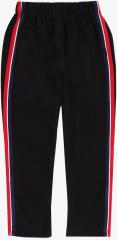 Lilpicks Black Straight Fit Track Pants girls