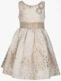 Little Kangaroos Beige Party Dress Girls