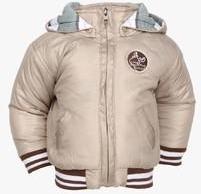 Little Kangaroos Beige Winter Jacket boys