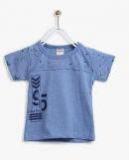 Little Kangaroos Blue Regular Fit T Shirt boys