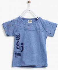 Little Kangaroos Blue Regular Fit T Shirt boys