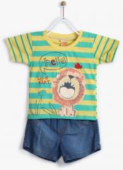 Little Kangaroos Blue Short Set boys