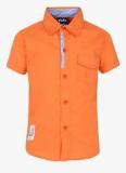 Little Kangaroos Orange Casual Shirt boys